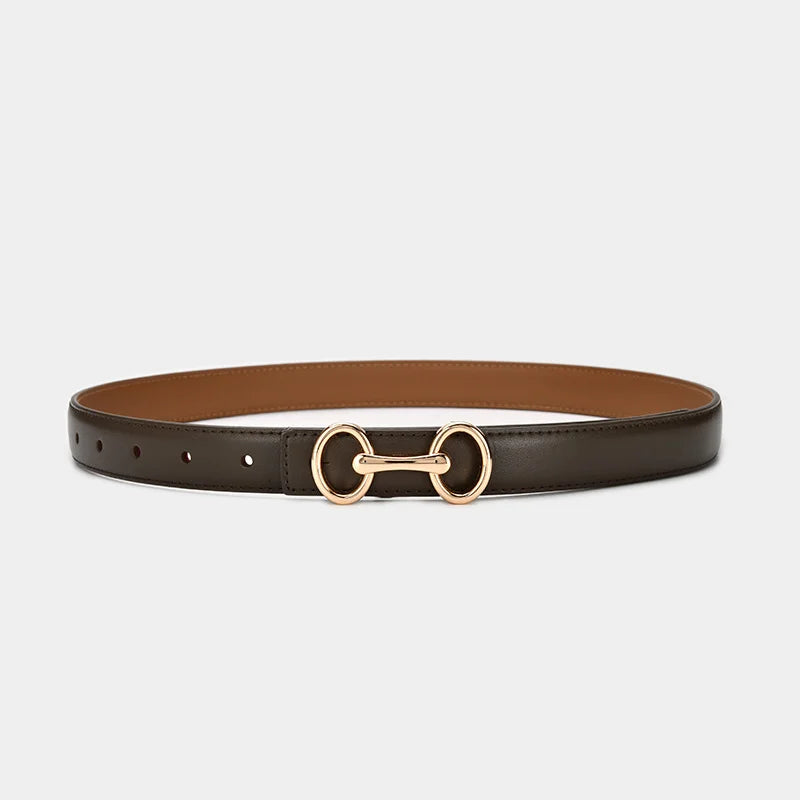 Belt With Horsebit Buckle In Classic Silhouette