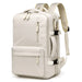 Expandable Cabin Backpack for Travel and Laptop Gear - Beige