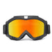 Motorcycle Goggle with Mirrored Lens for Outdoor Sports - Red