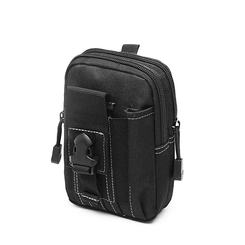 Waist Pack with Geometric Pattern and Box Shape
