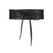 Bowknot Wide Belt for Dress Wrap Waist Premium - Black