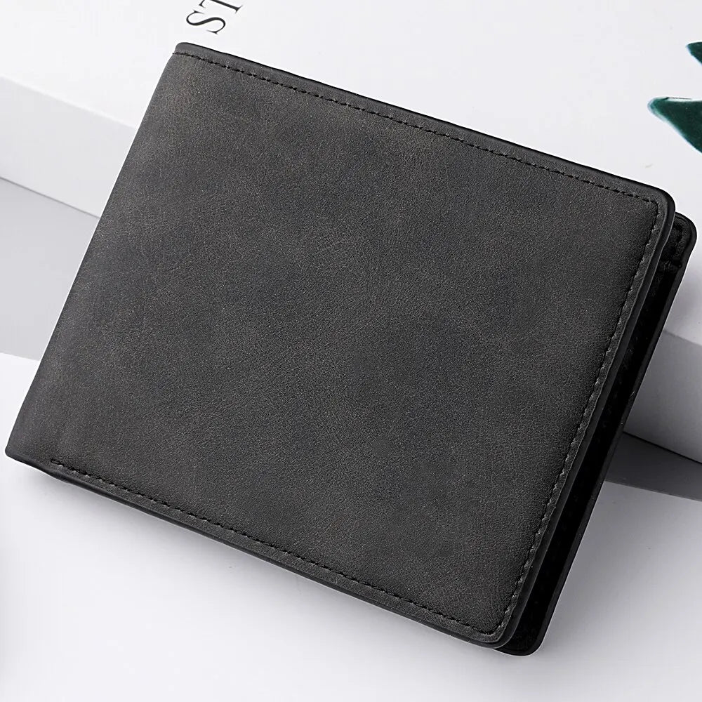 Short Wallet with Zipper Closure and Card Holder