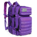 45L Large Capacity Outdoor Tactical Backpack Molle - Purple