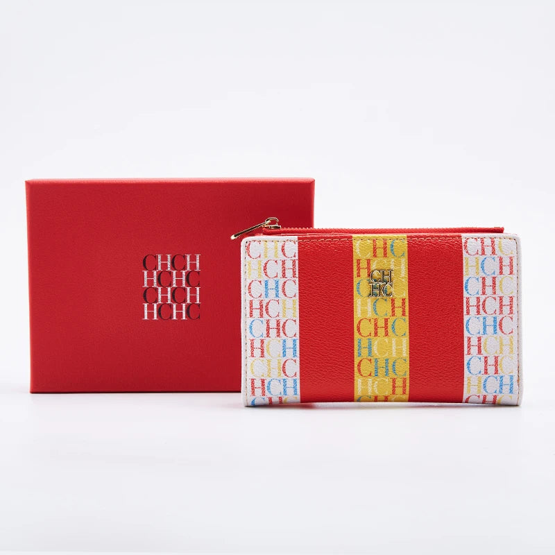 Cartoon Pattern Wallet Zipper Closure Compact - Style V2