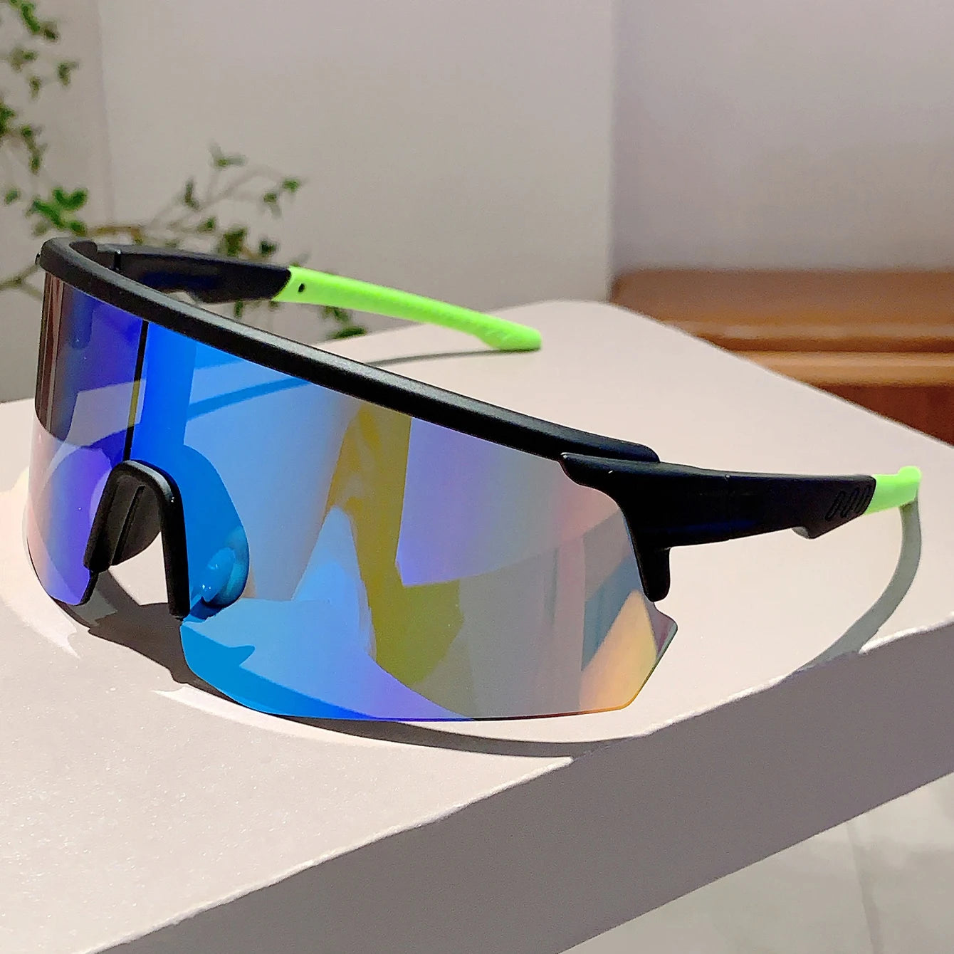 GM LUMIAS Oversized Sports Sunglasses Rimless Mirror