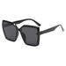 Oversized Square Sunglasses UV400 Protection Retro - Black Grey
