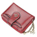 Wallet With Card Slots And Zipper Coin Pocket - Burgundy