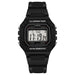 Wristwatch Digital Chronograph Water Resistant - Black