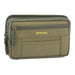 Waist Pack with Two Zippered Pockets Box Shape - Green