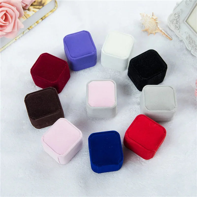 Ring Storage Box with Cushioned Interior Organizer