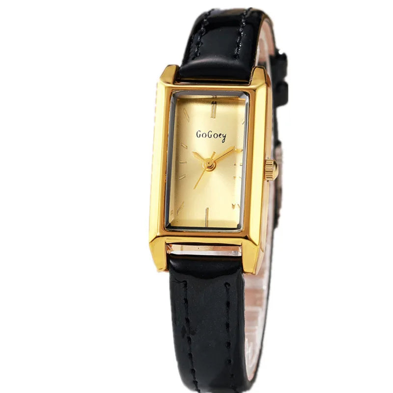 Rectangular Case Watch with Quartz Movement Classic