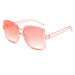 Oversize Square Sunglasses Gradient UV400 Lens - Two