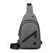 Chest Bag Lightweight Crossbody Bag for Daily Use - Grey