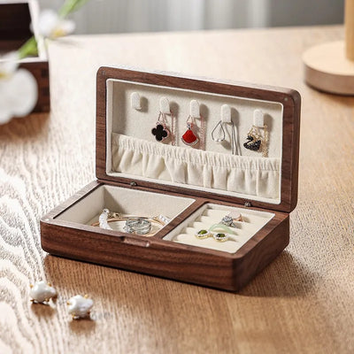 Jewelry Storage Box with Compartments Travel Case