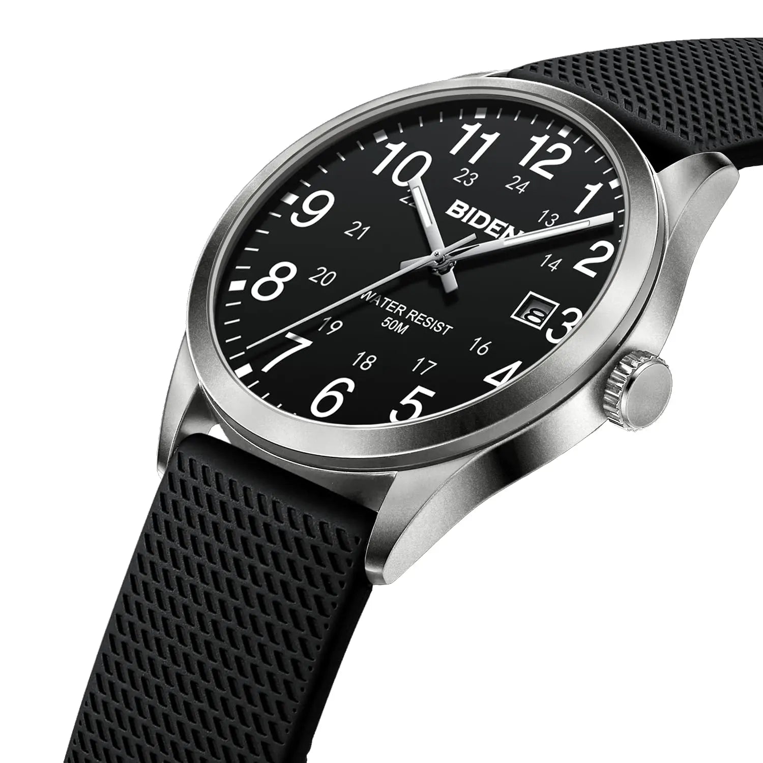 Watch Quartz Analog with Luminous Dial Sport Design