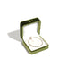 Rounded Edge Velvet Jewelry Box with Multi Compartments - Green V4