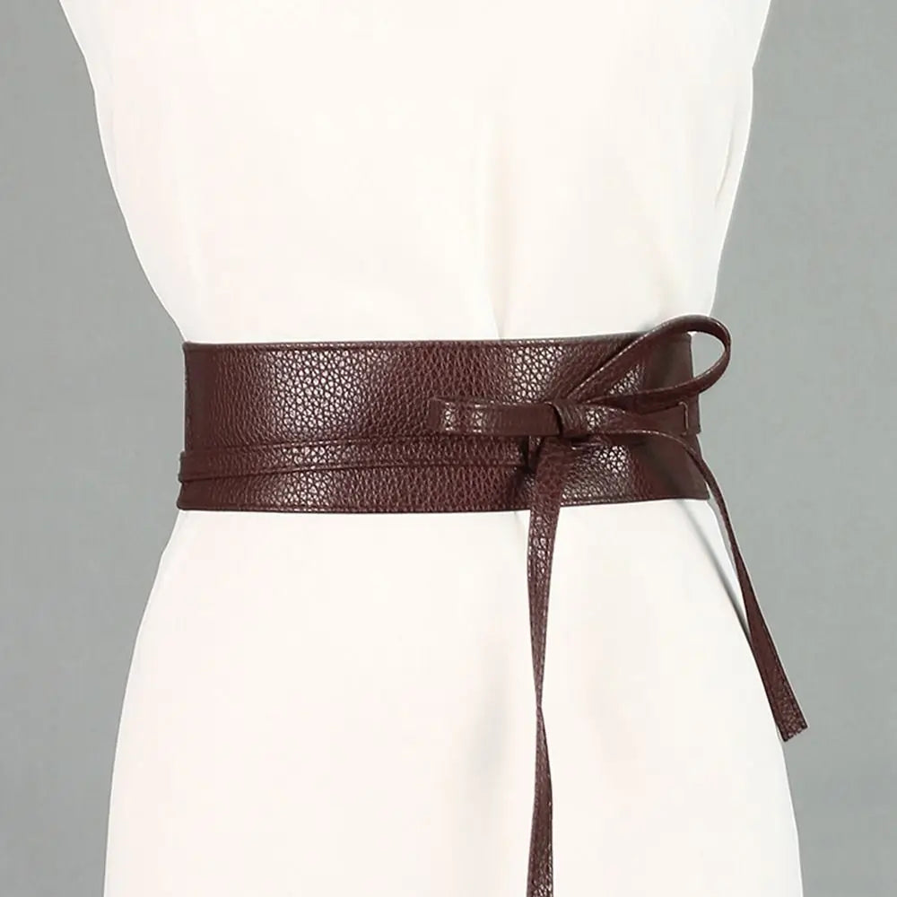 Bowknot Wide Belt for Dress Wrap Waist Premium