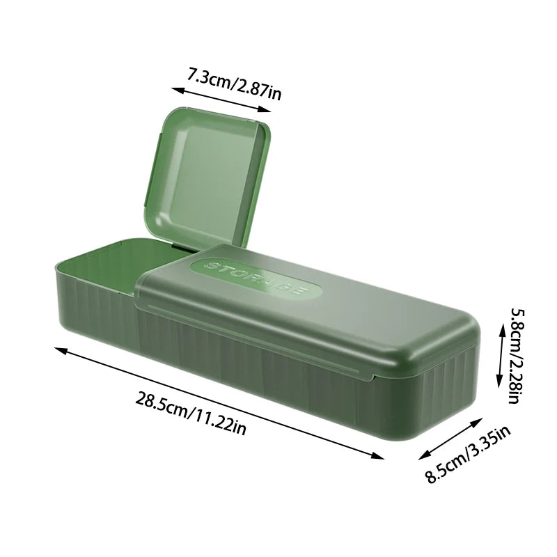 Covered Desk Cable Organizer Box for Charger Cables