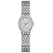 Watch Textured Dial Bracelet Timepiece for Everyday Use - Silver White