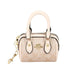 Mini Satchel With Letter Logo And Cherry Motif Refined - Beige