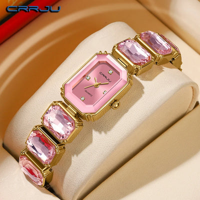 Ornate Gemstone Link Timepiece With Framed Dial Edition