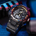 Rugged Dual Display Sports Watch with World Time - Gold