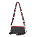 Handbag with Crossbody Strap Compact Rectangular Design - Linen Black