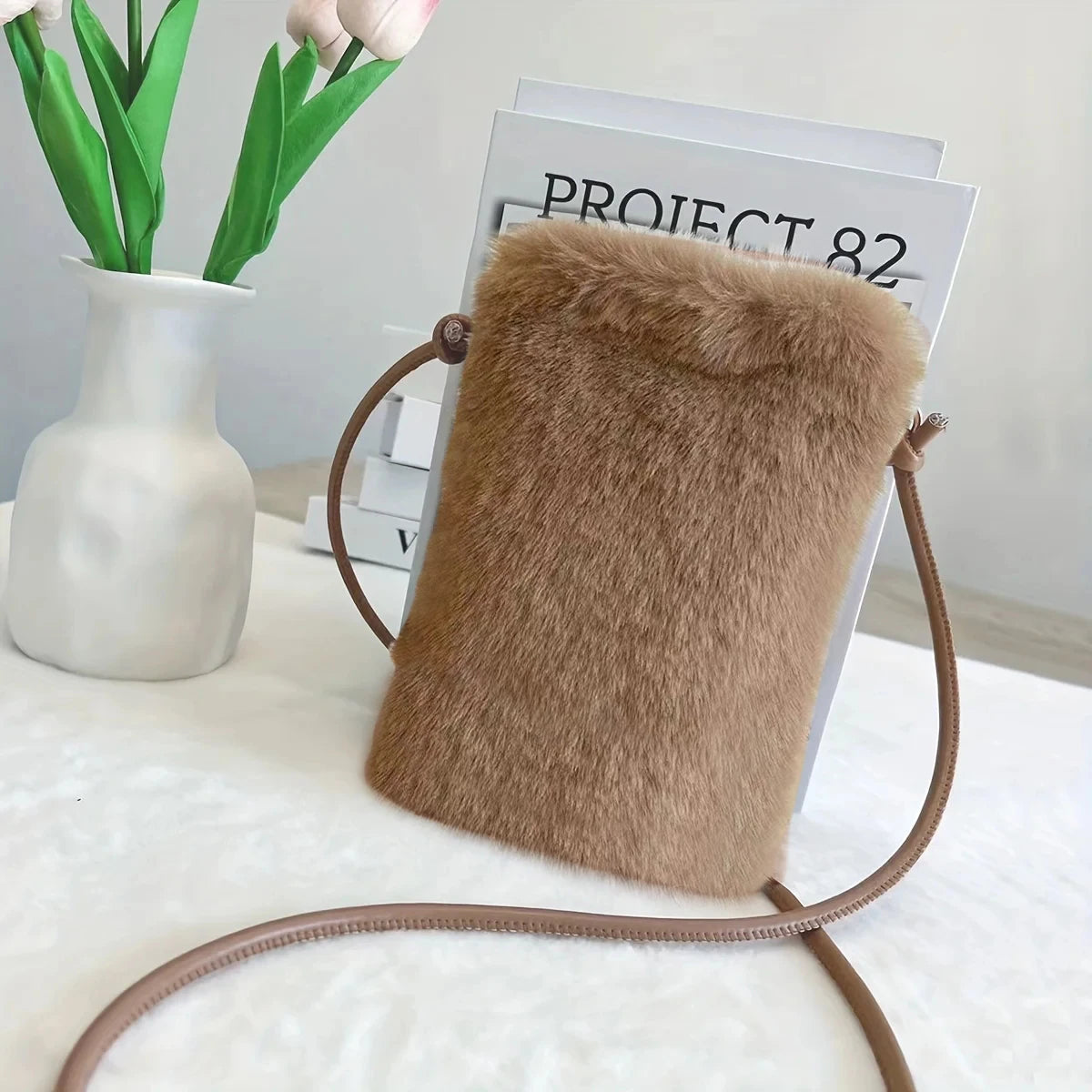 Shoulder Bag with Flap Closure Large Capacity