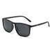 Polarized Sunglasses for Men Rectangular Frame - Matte Smoke