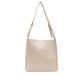 Tote Bag with Interior Pockets and Zipper Closure - Bright White