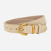 Belt with Circular Buckle for Everyday Wear And Style - Apricot