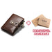 Retro Leather Wallet With Dual Zippers And Coin Pocket - Coffee