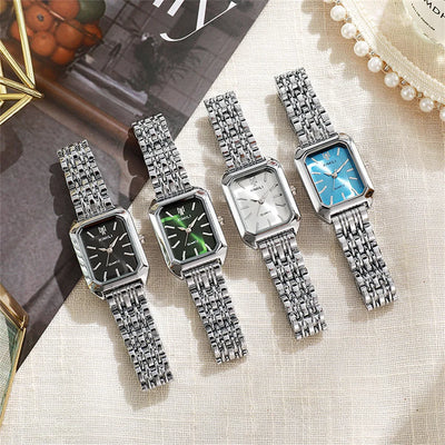 Rectangular Dial Quartz Watch for Everyday Wear