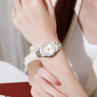 Elegant Wristwatch with Date and Luminous Dial