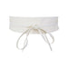 Bowknot Wide Belt for Dress Wrap Waist Premium - White V2