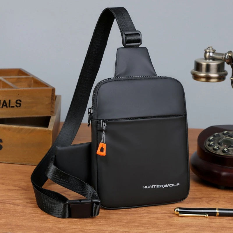 Chest Bag Crossbody Sling for Outdoor Travel Everyday - Black