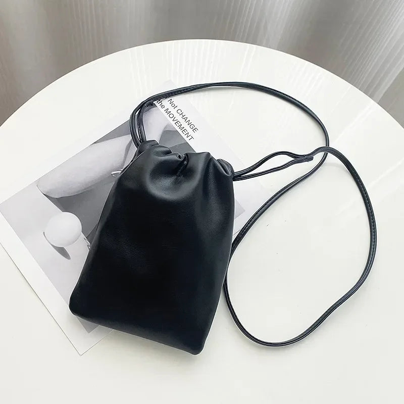 Shoulder Bag with Flap and Hasp Closure Pattern Solid