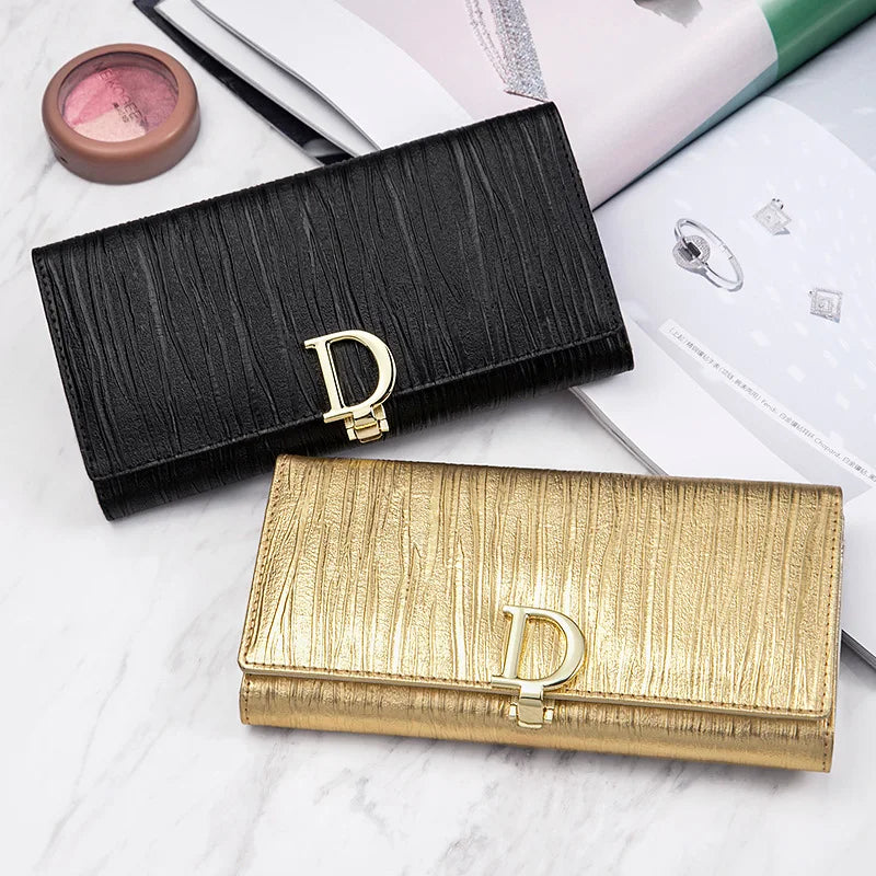 Wallet Bifold Textured Striped Pattern