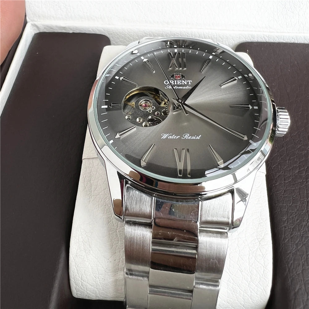 Open Heart Mechanical Wristwatch Roman Numeral Dial