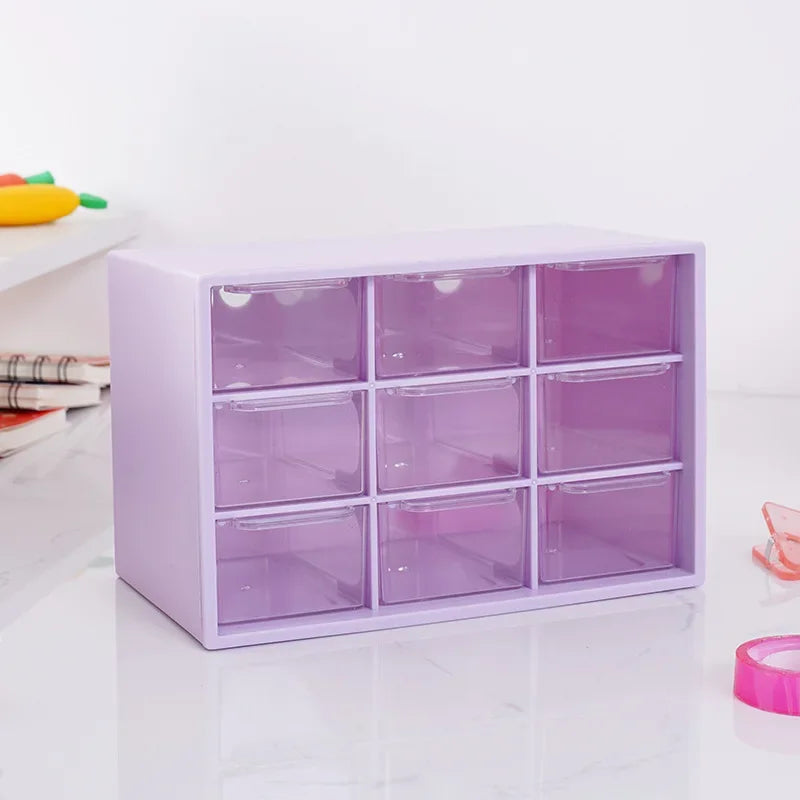 Nine Grid Drawer Organizer For Desk And Wall Mounting