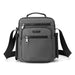Crossbody Bag for Men with Bottle Pocket 4 Layer Design - Grey
