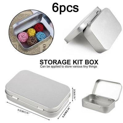 Mini Storage Box Set for Jewelry and Trinkets 6 Pack