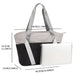 Quilted Puffy Tote for Everyday Travel and Shopping - Black
