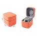 Refined Travel Case For Watches With Removable Cushion - Orange