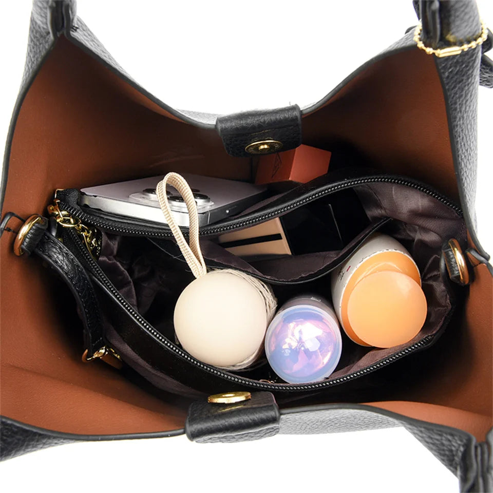 Handbag Soft Leather Microfiber Casual Tote Bag