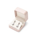 Jewelry Ring Box Organizer with Compartments Tray - Pink Earrings