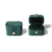 Jewelry Box Compact Ring Storage Case for Studs Mini - Green