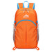 Ultralight Hiking Backpack Foldable for Outdoor Travel - Orange