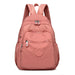 Large Capacity Backpack with Multiple Internal Pockets - Pink
