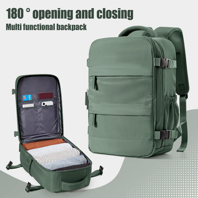 Cabin Size Travel Backpack With Shoe Compartment Deluxe